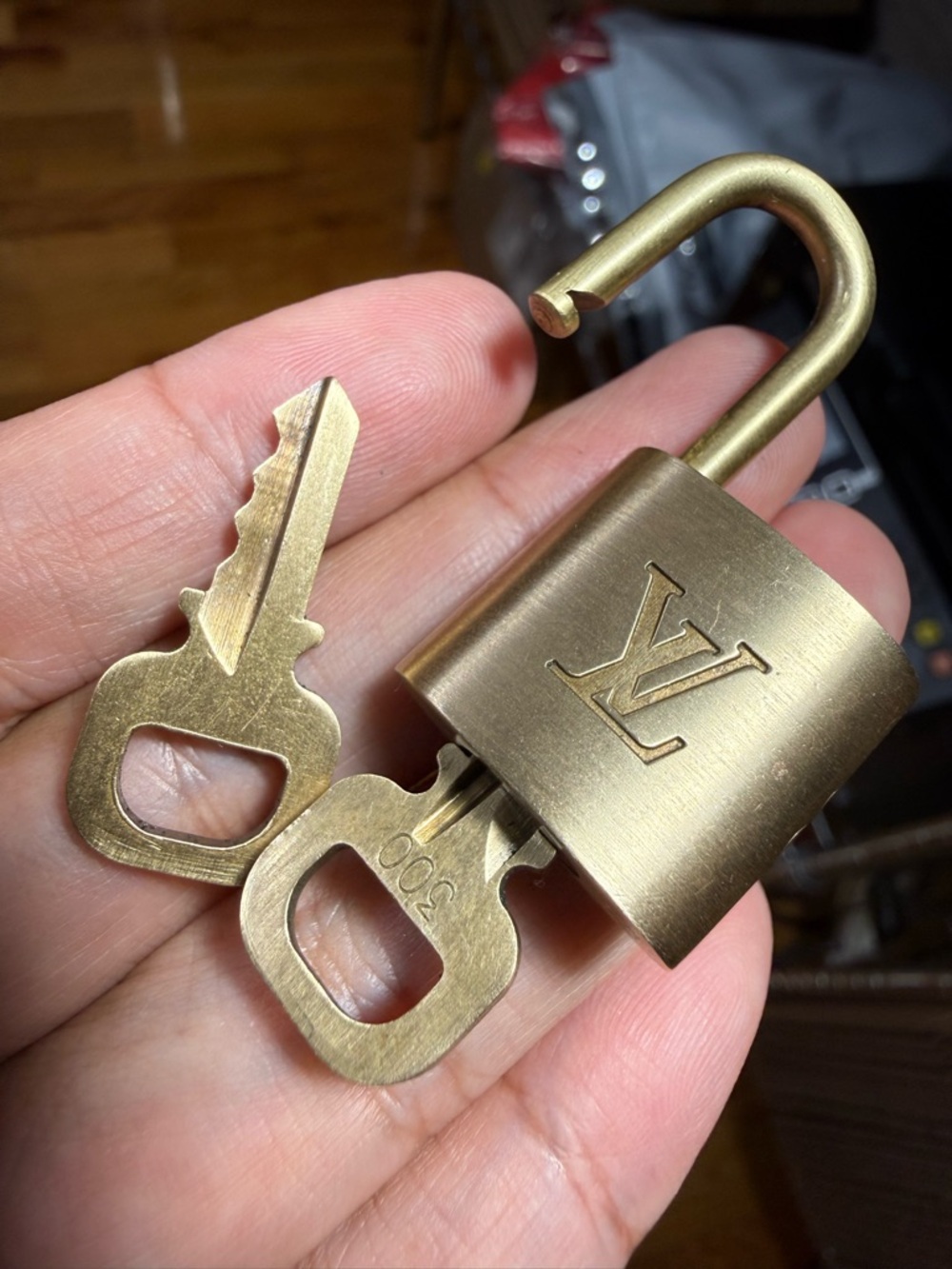 Louis Vuitton Set Shiny Lock & 2 Keys #300